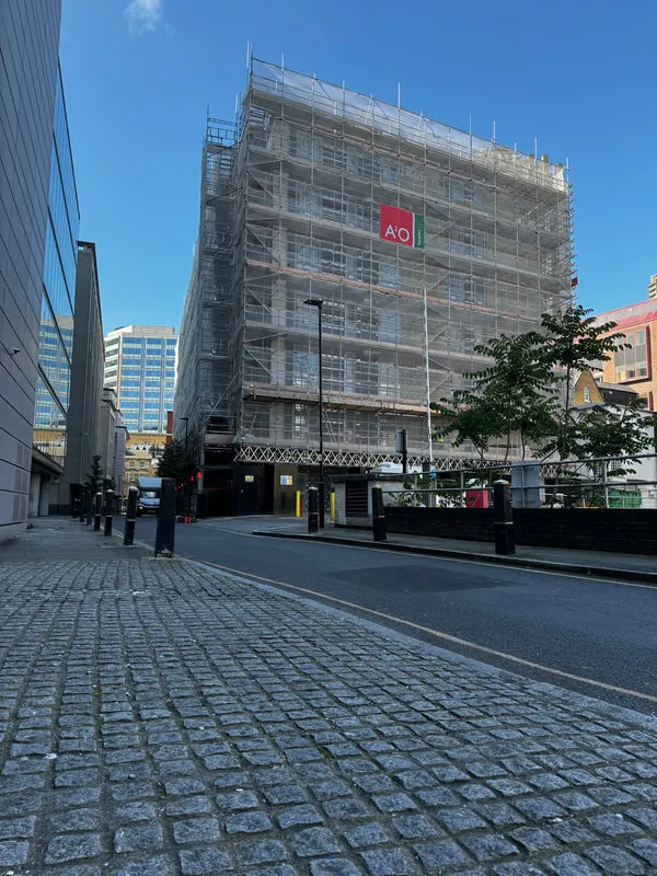 Lambs Passage construction progress image from Lasckos