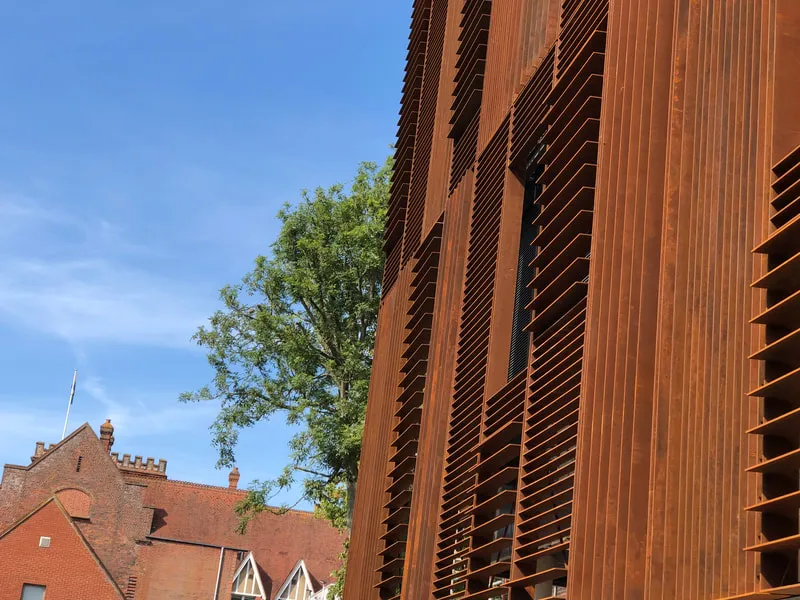 West Downs Centre, University of Winchester construction progress image from Lasckos