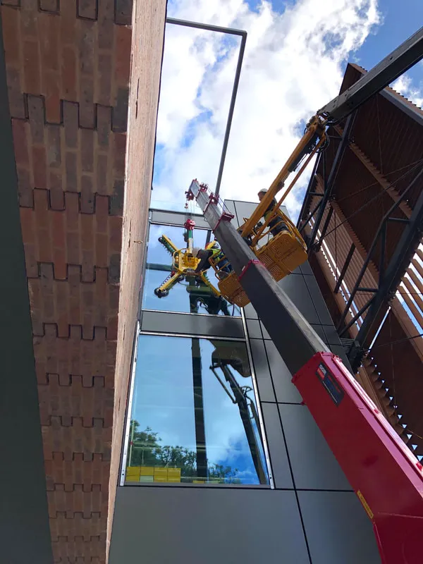 West Downs Centre, University of Winchester construction progress image from Lasckos