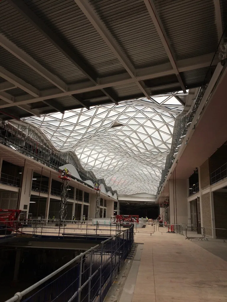 Westfield Extension construction progress image from Lasckos