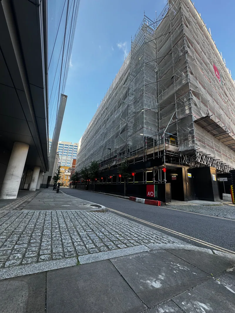 Lambs Passage construction progress image from Lasckos