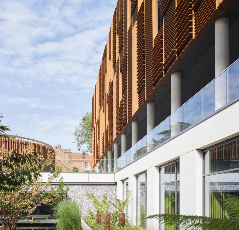 West Downs Centre, University of Winchester construction progress image from Lasckos